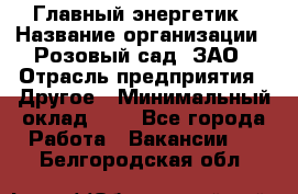 Главный энергетик › Название организации ­ Розовый сад, ЗАО › Отрасль предприятия ­ Другое › Минимальный оклад ­ 1 - Все города Работа » Вакансии   . Белгородская обл.